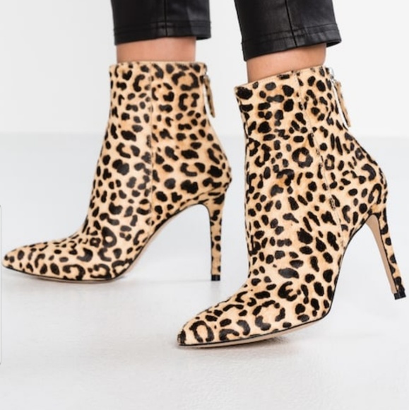 Steve Madden Shoes - Steve Madden Leopard Cow Hair Ankle Bootie